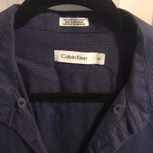 Calvin Klein purple dress shirt